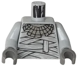 Torso Studios Mummy Wrappings and Necklace Pattern / Light Gray Arms / Dark Gray Hands
