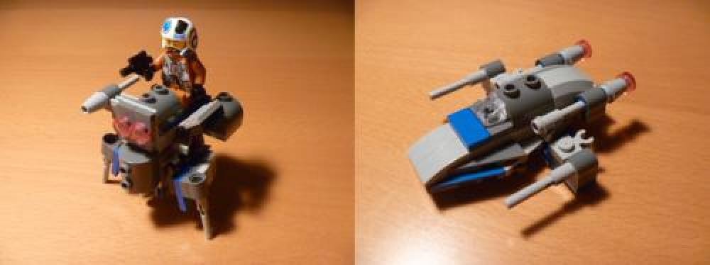 Lego EX-87 Explorer Droid and S-87 Starfighter