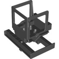 Lego Duplo Forklift Cabin with Dark Red Mudguards and Forklift Rails (Sumsy) / Black