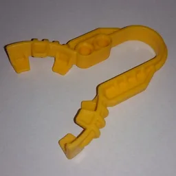 Launcher, Large Figure Weapon, Kanoka Disk Launcher Small / Bright Light Orange