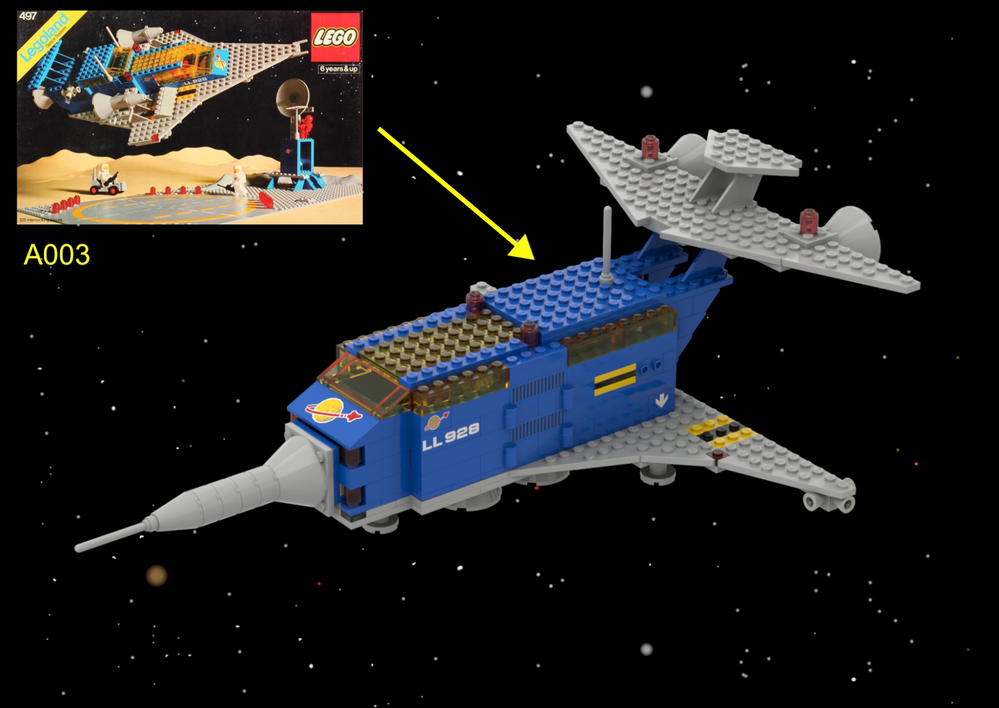 Lego LL928 Galaxy Explorer A003 (set 928-1 or 497-1 )