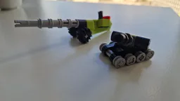 Mini tank and cannon