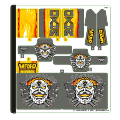 Lego Sticker Sheet for Set 42119-1 / [No Color/Any Color]