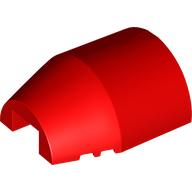 Lego Aircraft Fuselage Curved Forward 6 x 7 x 2 2/3 Top / Red