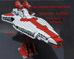 Venator cruiser midi Alternate Build from Ahsoka Tano's T-6 Jedi Shuttle 75362