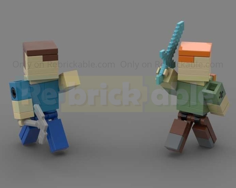 Lego Craftmine Players V1 (Steve and Alex)