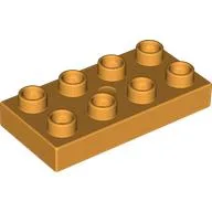 Duplo Plate 2 x 4 / Medium Orange