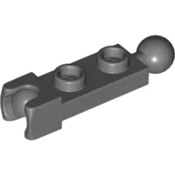 Plate Special 1 x 2 with 5.9mm Towball Socket and Towball / Dark Bluish Gray