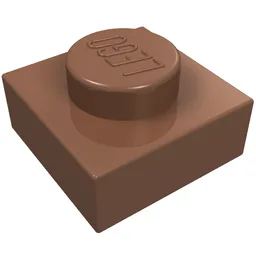 Plate 1 x 1 / Light Brown