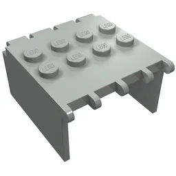 Windscreen 4 x 4 x 2 Canopy Extender, Hinge / Light Gray