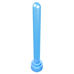 Antenna 1 x 4 with Rounded Top / Trans-Medium Blue