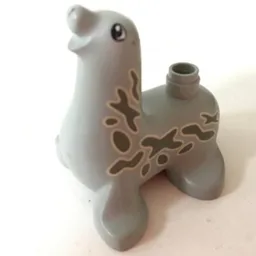 Duplo Animal Seal with Spots Print / Light Gray