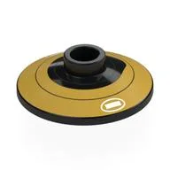 Dish 2 x 2 Inverted [Radar] with Gold Circles, White Triangle in Circle Print