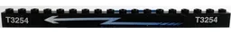 Stickered Assembly 18 x 1 with White 'T3254' and Zigzag Arrow Pattern Model Left Side (Stickers) - Sets 4560 / 4561