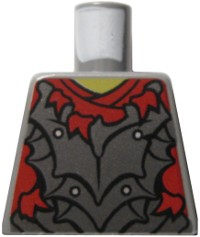 Lego Torso LotR Crude Plate Mail Armor and Dark Red Shirt Tattered Pattern (Moria Orc)