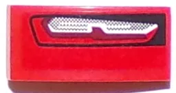 Slope, Curved 2 x 1 x 2/3 with Chevrolet Camaro Car Taillight Pattern Model Left Side (Sticker) - Set 75874