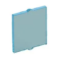 Glass for Window 1 x 2 x 2 Flat / Trans-Light Blue