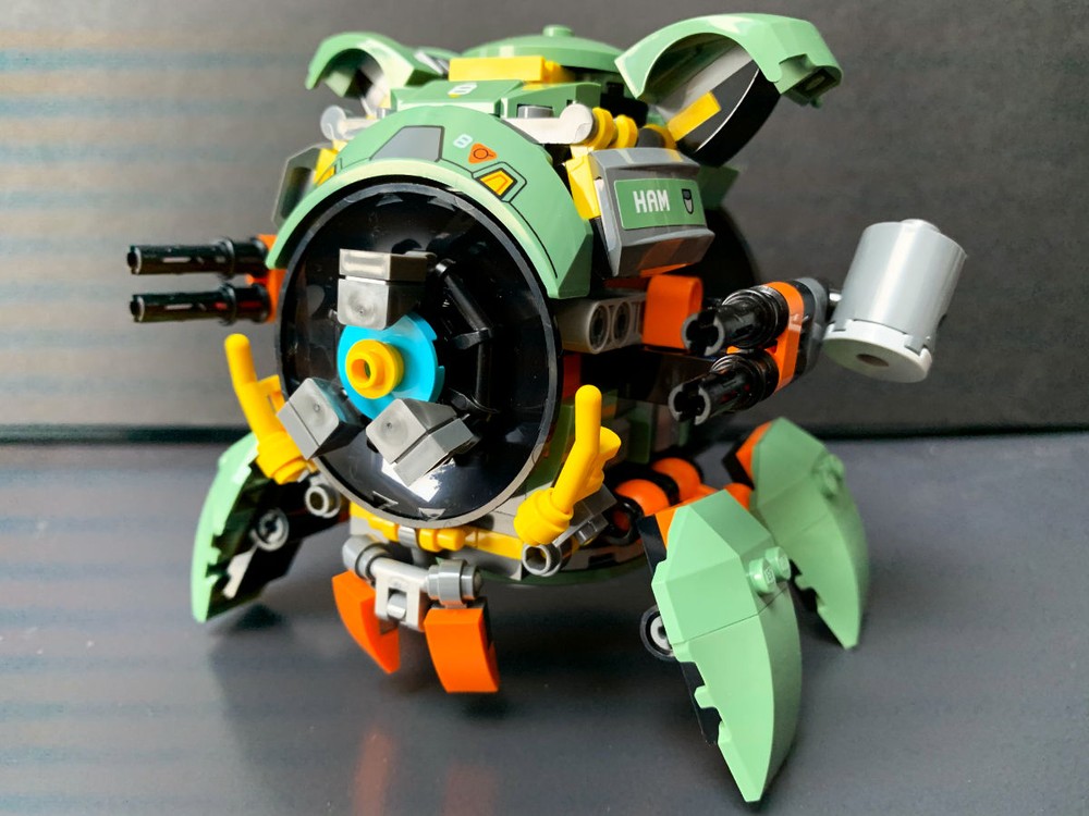 Lego Overwatch Wrecking Ball brick built grappling hook