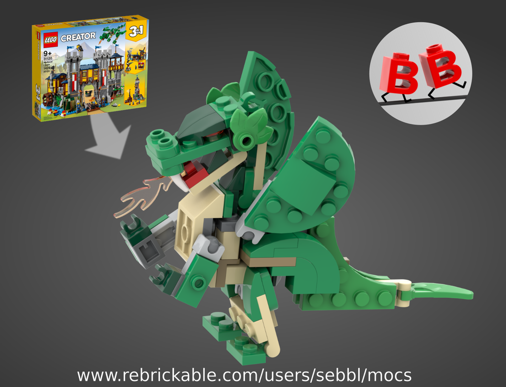 Lego 31120: Wyvern to Classic Dragon Conversion