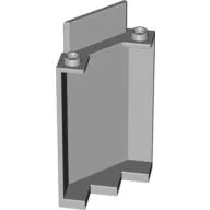 Panel 3 x 3 x 6 Corner Wall without Bottom Indentations / Light Bluish Gray