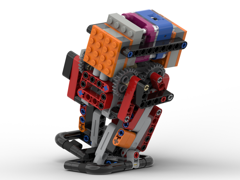 Lego Bipedal Walker Circuit Cubes