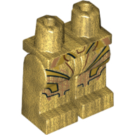 Lego Hips and Pearl Gold Legs with Gold Armour Print (Wonder Woman) / Pearl Gold