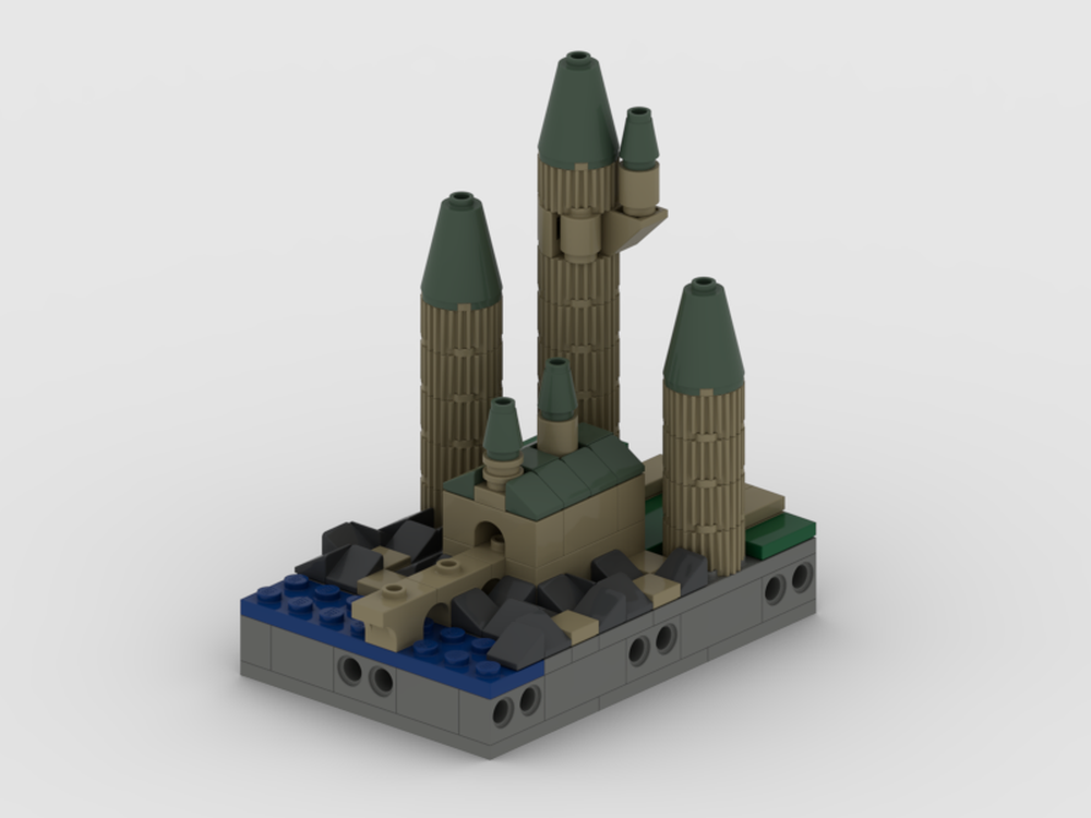 Lego miniature Hogwarts castle