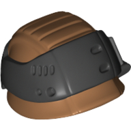 Lego Helmet Rebel Trooper, Pearl Titanium Band with Yellow Insignia Print / Medium Nougat