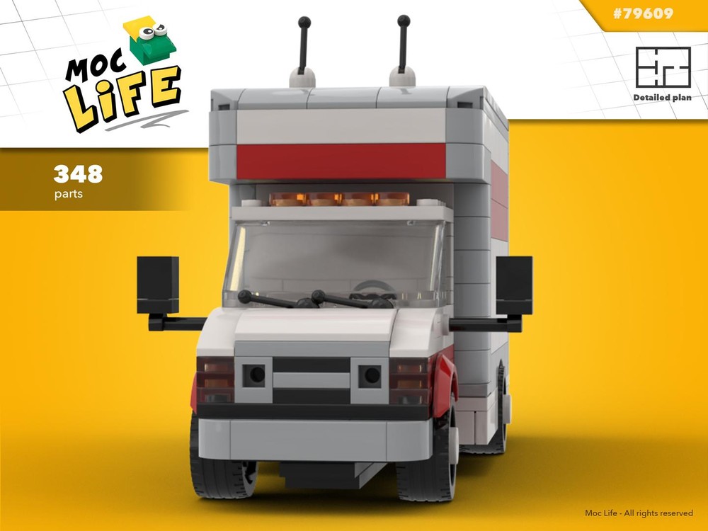 Lego Ford Econoline dually E-350 U-haul