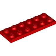 Plate 2 x 6 / Red