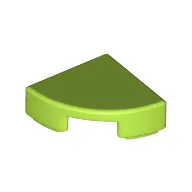 Tile Round 1 x 1 Quarter / Lime