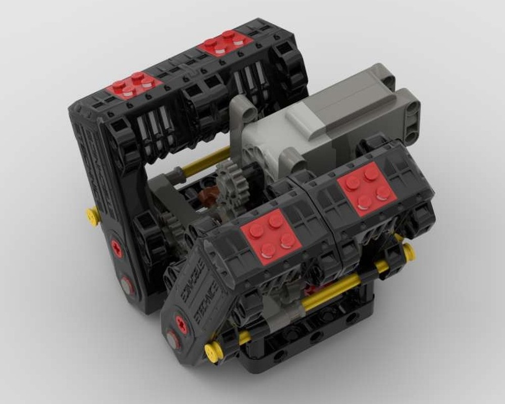 Lego Two speed gearbox without stopper 4xbuggy/buwwiz motors easy modified on 6/8 motors
