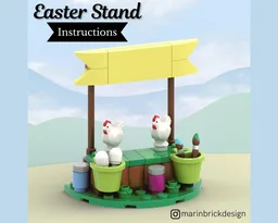 Easter Chicken Stand - LEGO EASTER MOC