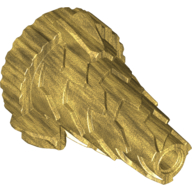Lego Cone Jagged, Drill Tip / Pearl Gold