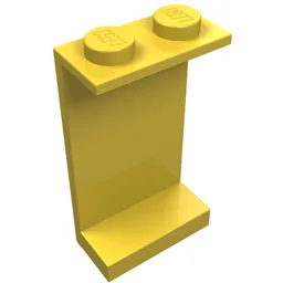 Panel 1 x 2 x 3 - Solid Studs / Yellow