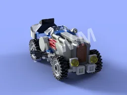 FIRST RACE CAR 4 PISTON RACE BLUE