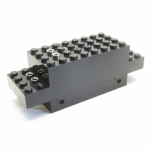 Lego Motor, Train, 12V 12 x 4 x 3 1/3 Type I with Two Side Holes / Black