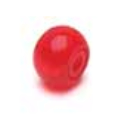 Lego Pen Bead, Round Orb / Trans-Red