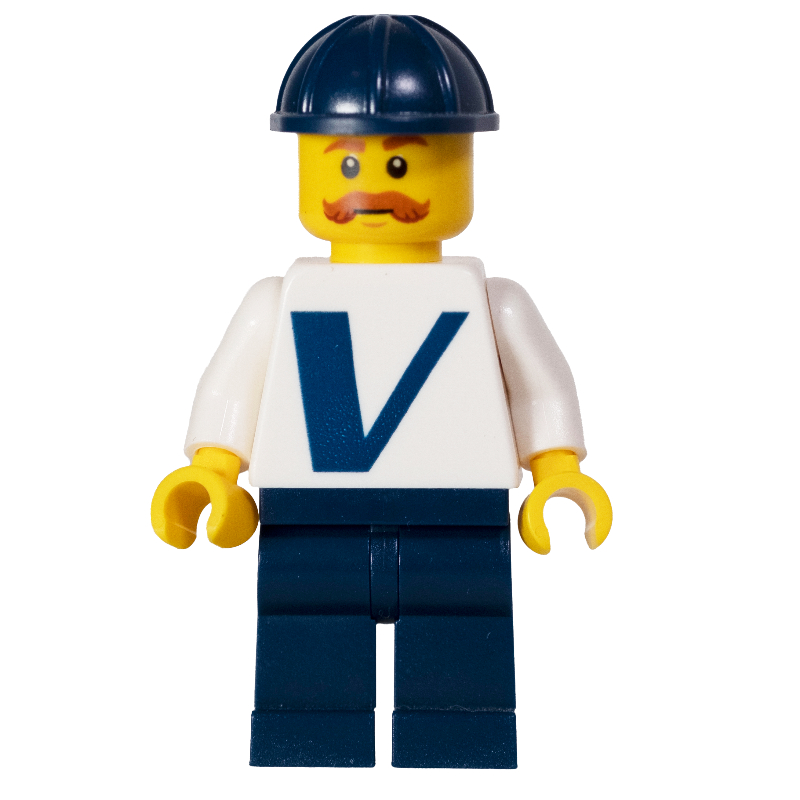 Lego Vestas Employee - Moustache