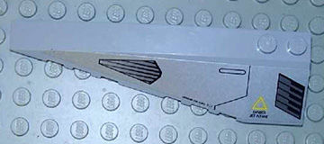 Lego Wedge 10 x 3 Left with Jet Intake and Exhaust Ports Pattern (Sticker) - Set 8630