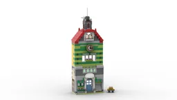 11004 11005 Green-grey House