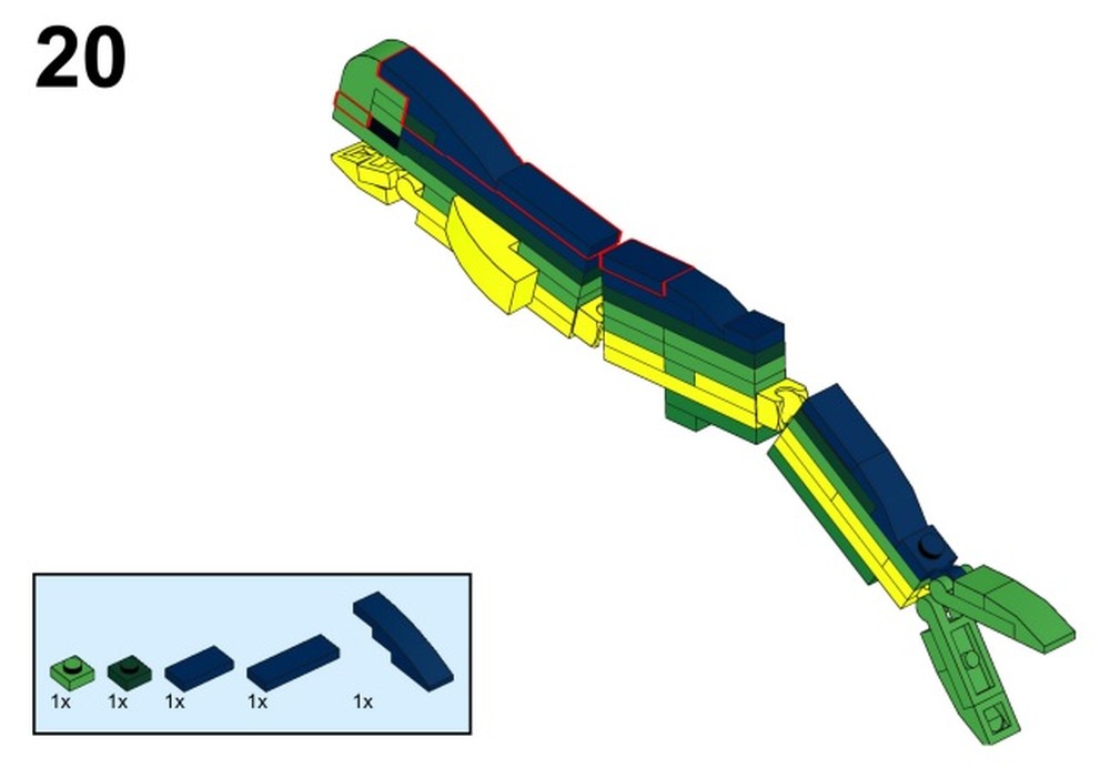 Lego Mahi mahi fish