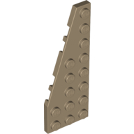 Lego Wedge Plate 8 x 3, 22° Left / Dark Tan