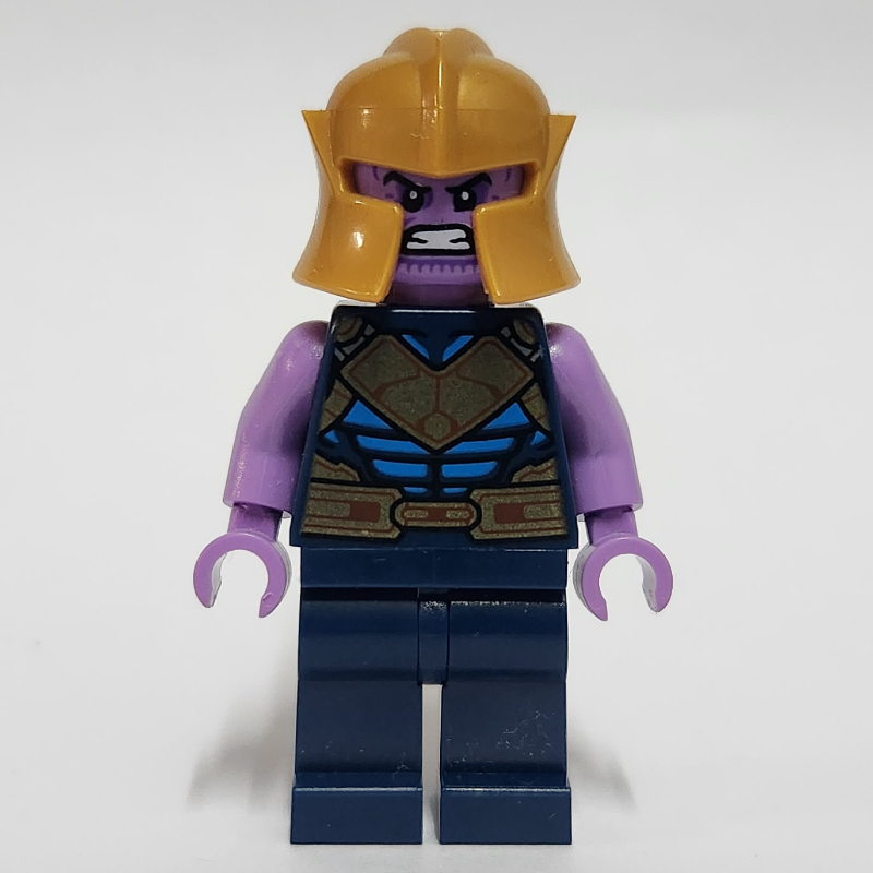 Lego Thanos, Dark Blue and Gold Outfit, Gold Helmet