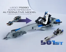 501st battle pack - barc speeder 75280 ALTERNATIVE MODEL