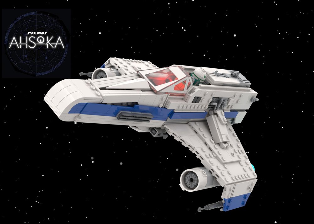 Lego SW Ahsoka MOC New Republic E-wing escort starfighter
