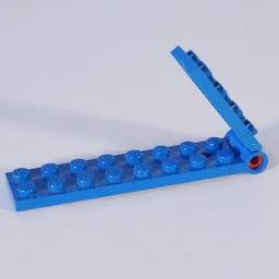 Hinge Plate 2 x 9 with Hole in between 4 Studs / Blue