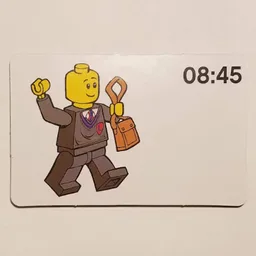 Activity Card, Time-Teaching 24-Hour Clock 08:45 / [No Color/Any Color]