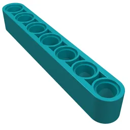 Technic Beam 1 x 7 Thick / Dark Turquoise