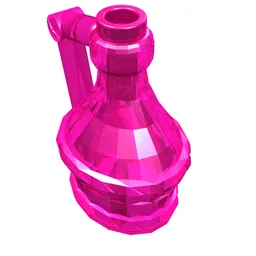 Equipment Flask with Handle / Trans-Dark Pink